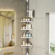 4 Tier Adjustable Telescopic Corner Shelf Organizer - 2