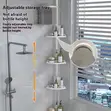 4 Tier Adjustable Telescopic Corner Shelf Organizer - 4