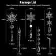 Transparent Christmas Tree Ornaments - Assorted Designs - 3