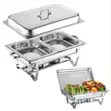 Rashnik Double Tray 11L Chafing Dish ya Stainless Steel - 1