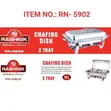 Rashnik Double Tray 11L Chafing Dish ya Stainless Steel - 5