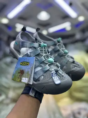 KEEN Open Grey Blue Leather Sandals