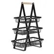 New Arrival Triangular 3 Layer 3 Tier Metallic Mesh Fruit Basket - 2