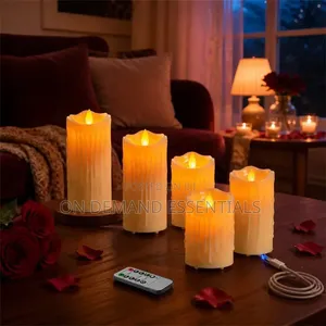 5 PCS Set Dripping Wax LED Candles