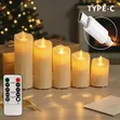 5 PCS Set Dripping Wax LED Candles - 2