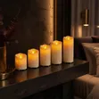 5 PCS Set Dripping Wax LED Candles - 4