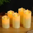 5 PCS Set Dripping Wax LED Candles - 5