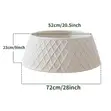 Luxury Plush Christmas Tree Skirt - 72cm White - 1