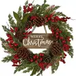 Premium Handmade Christmas Door Wreath - 50cm - 2