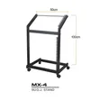 9U DJ Mixer Stand Rack Mount Stage Cart - 1