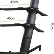 1.2m 3-Layer Aluminum Black Keyboard Stand - 2