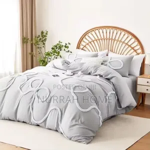 Bowknot Tufted Duvet Cover - Pure Luxury