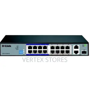 D-Link 16-Port Gigabit PoE+ Switch DGS-F1016P