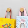 6Pcs Self-Adhesive Wooden Wall Hooks - 4