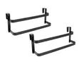2-Tier Steel Over Cabinet Door Rack Towel Holder - 5