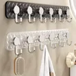 Wall-Mounted Hook Rack (6 Hooks) - 4