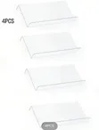 Acrylic Spice Rack Organizer 4pc Set - Clear - 4