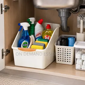 Large Undersink/Kitchen/Pantry Organizer Baskets with Wheels