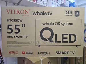 Vitron 55-Inch QLED 4K UHD Smart TV (Dhamana Miezi 14)