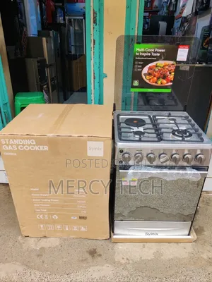 Syinix 60x60 Cooker with Electric Oven (3+1 Gas Burners)