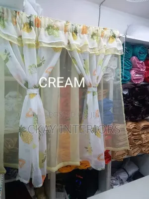Home Interiors Mapazia ya Jikoni yenye Mandhari ya Matunda