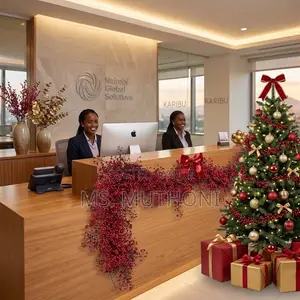 Kamba ya Krismasi ya Beri Nyekundu ya 1.8m