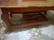 Stylish Wooden Coffee Table With Storage Shelf - 5