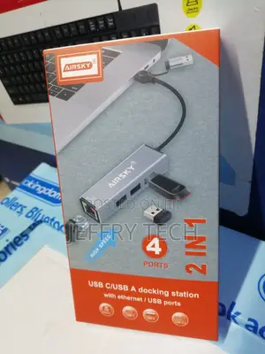 Airsky Type-C USB-A 3.0 Hub with Ethernet