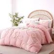 Bow Knot Tufted Duvet Cover Set - 1