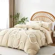 Bow Knot Tufted Duvet Cover Set - 2