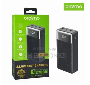 Oraimo 27000mAh Powerbank ya Kuchaji Haraka 22.5W
