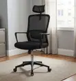 Ergonomic Mesh Workstation Chair - Black - 5