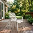 Home Palace Stackable Plastic Garden Chair - White - 3