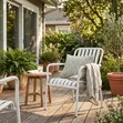 Home Palace Stackable Plastic Garden Chair - White - 5