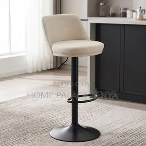 Adjustable Height Bar Stool for Kitchen Islands - White