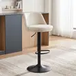 Adjustable Height Bar Stool for Kitchen Islands - White - 3