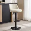 Adjustable Height Bar Stool for Kitchen Islands - White - 4