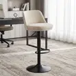 Adjustable Height Bar Stool for Kitchen Islands - White - 5