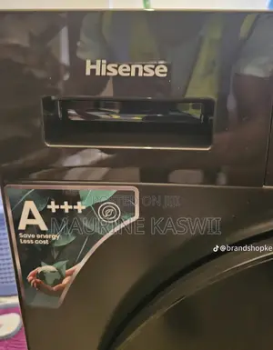 Hisense 9kg Mashine ya Kufulia ya Mbele - Mpya Nyeusi