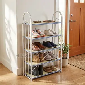Home Palace 5-Tier Metal Frame Open Storage Rack