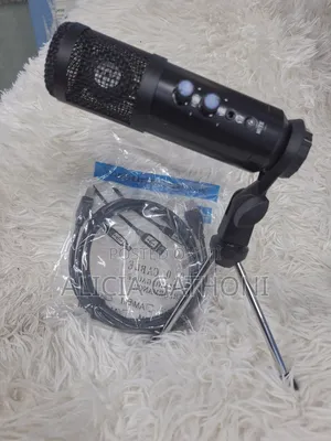 USB Microphone with Volume, Mute, Echo, and Headset Port