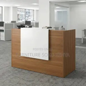 1800mm Brown Reception Desk | Meza ya Mpokezi