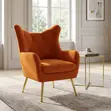 Kiti cha Kisasa cha Upholstered cha Bei Nafuu - Brown - 2
