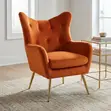 Kiti cha Kisasa cha Upholstered cha Bei Nafuu - Brown - 5