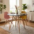 Round MDF Top Dining Table - 1