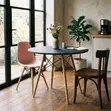 Round MDF Top Dining Table - 5