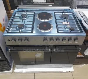 Mika 5 Burner Gas and Electric Cooker with Double Oven