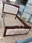 Dark Stained 4x6 Mocket Bed Frame - 1