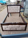 Dark Stained 4x6 Mocket Bed Frame - 2