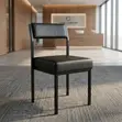Training Chair | Mid Backrest Visitor Black Seat - 1
